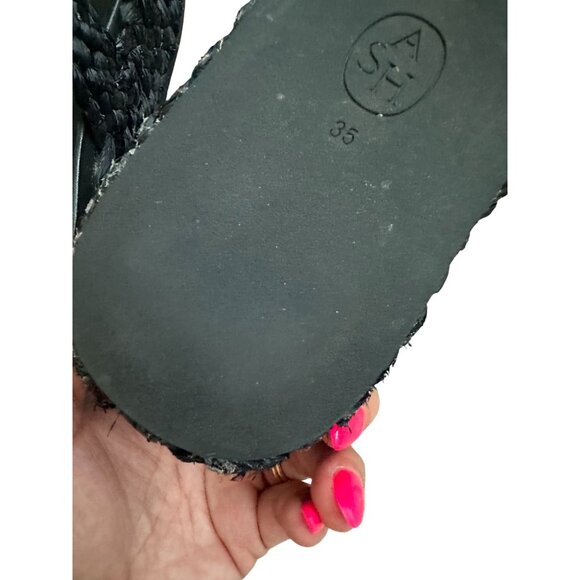 ASH Black Platform Braided Buckle Sandals Size 35 / US 5 - Picture 4 of 7